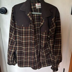 Fjallraven Neutral Plaid Flannel